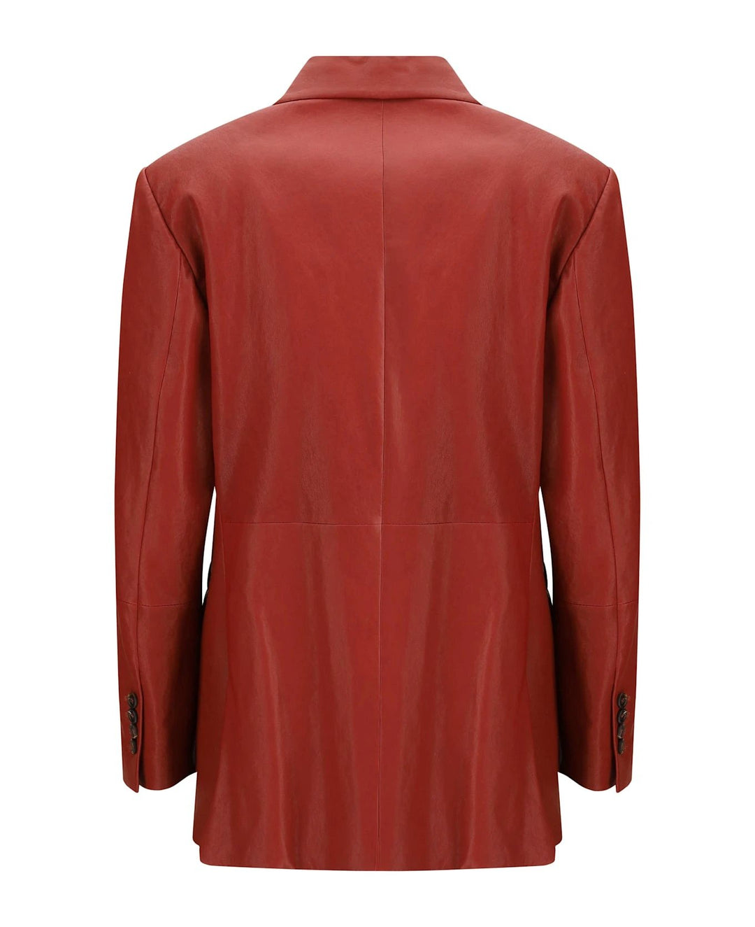 Brunello Cucinelli Sample Sale Brunello Cucinelli Red Leather Jacket - | Designer outlet