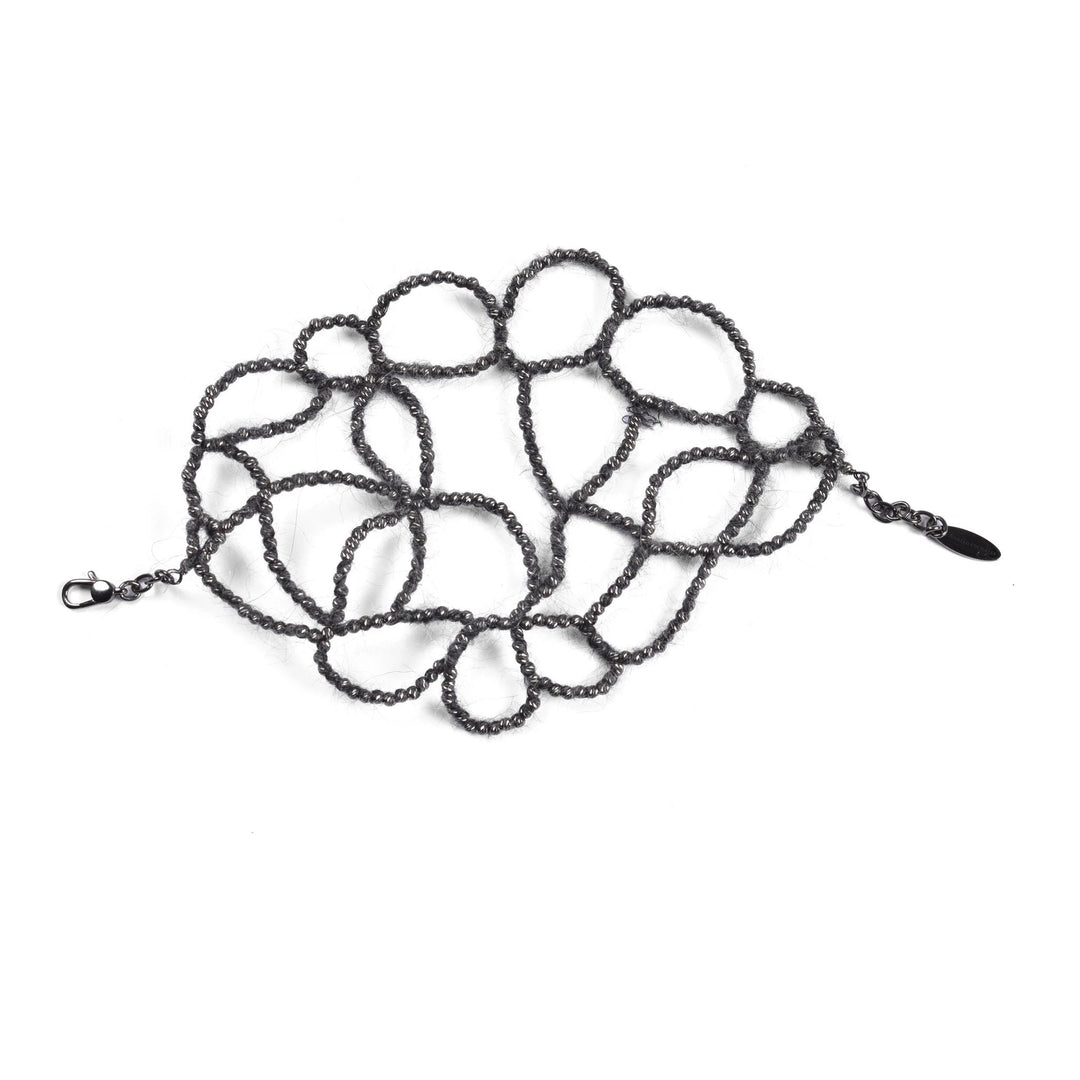 Brunello Cucinelli Sample Sale Brunello Cucinelli Black Silver Necklace - | Designer outlet