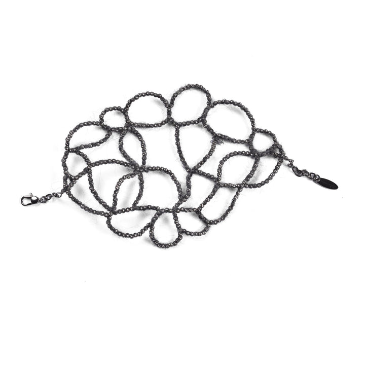 Brunello Cucinelli Sample Sale Brunello Cucinelli Black Silver Necklace - | Designer outlet