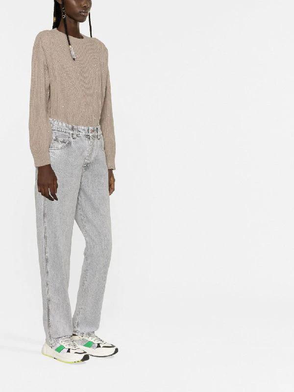 Brunello Cucinelli Sample Sale Brunello Cucinelli Blue Cotton Straight-Leg Jeans - | Designer outlet