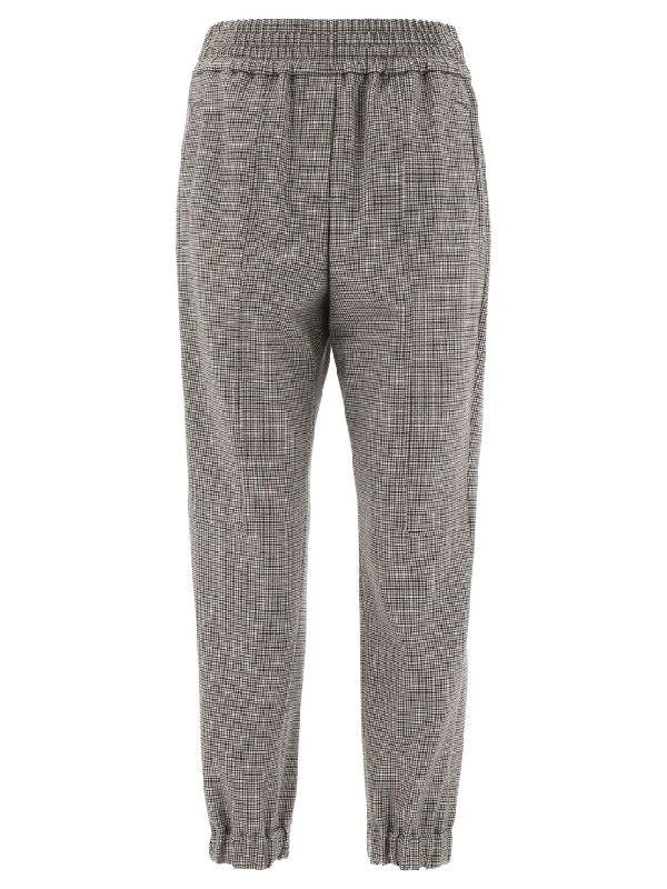 Brunello Cucinelli Bicolor Wool Casual Pants