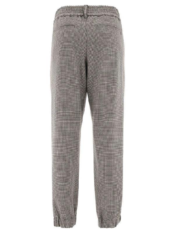 Brunello Cucinelli Bicolor Wool Casual Pants