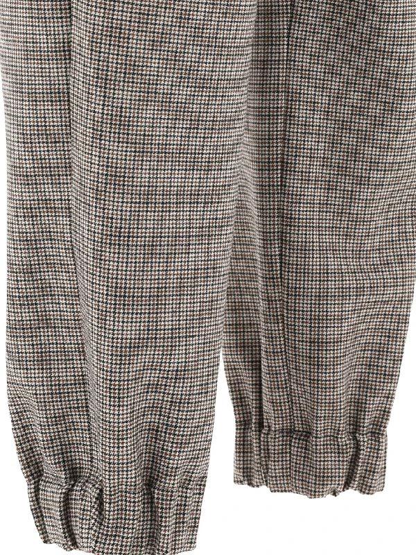 Brunello Cucinelli Bicolor Wool Casual Pants
