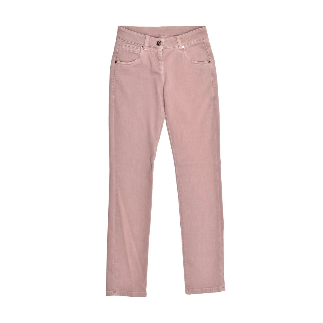 Brunello Cucinelli Sample Sale Brunello Cucinelli Pink Cotton Straight-Leg Jeans - | Designer outlet
