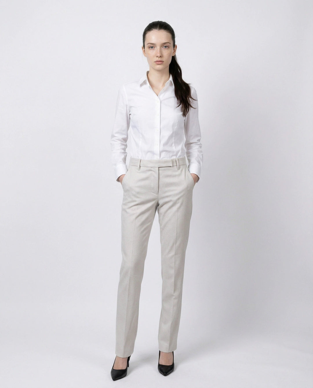 Brunello Cucinelli Sample Sale Brunello Cucinelli White Cotton Casual Pants - | Designer outlet