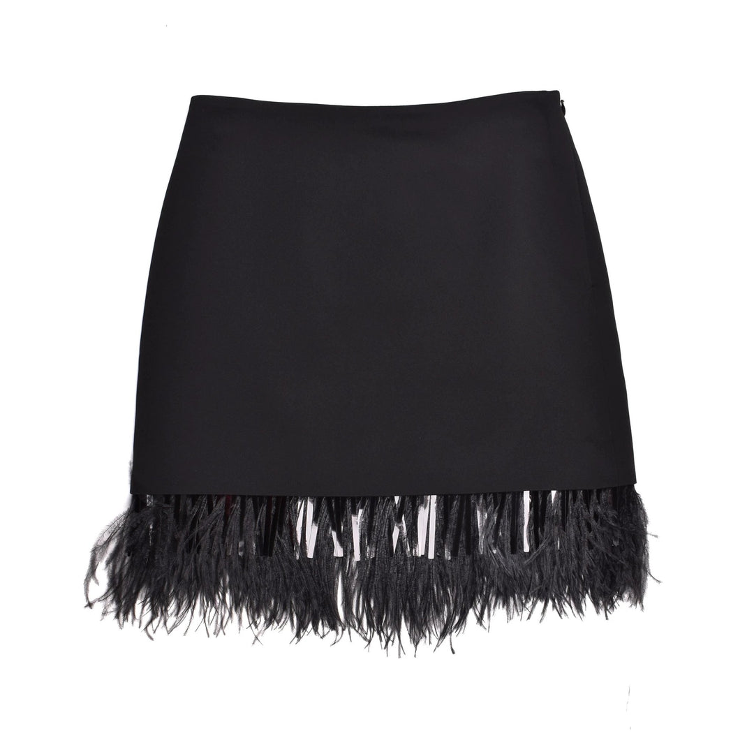 Brunello Cucinelli Sample Sale Brunello Cucinelli Black Acetate Mini Skirt - | Designer outlet