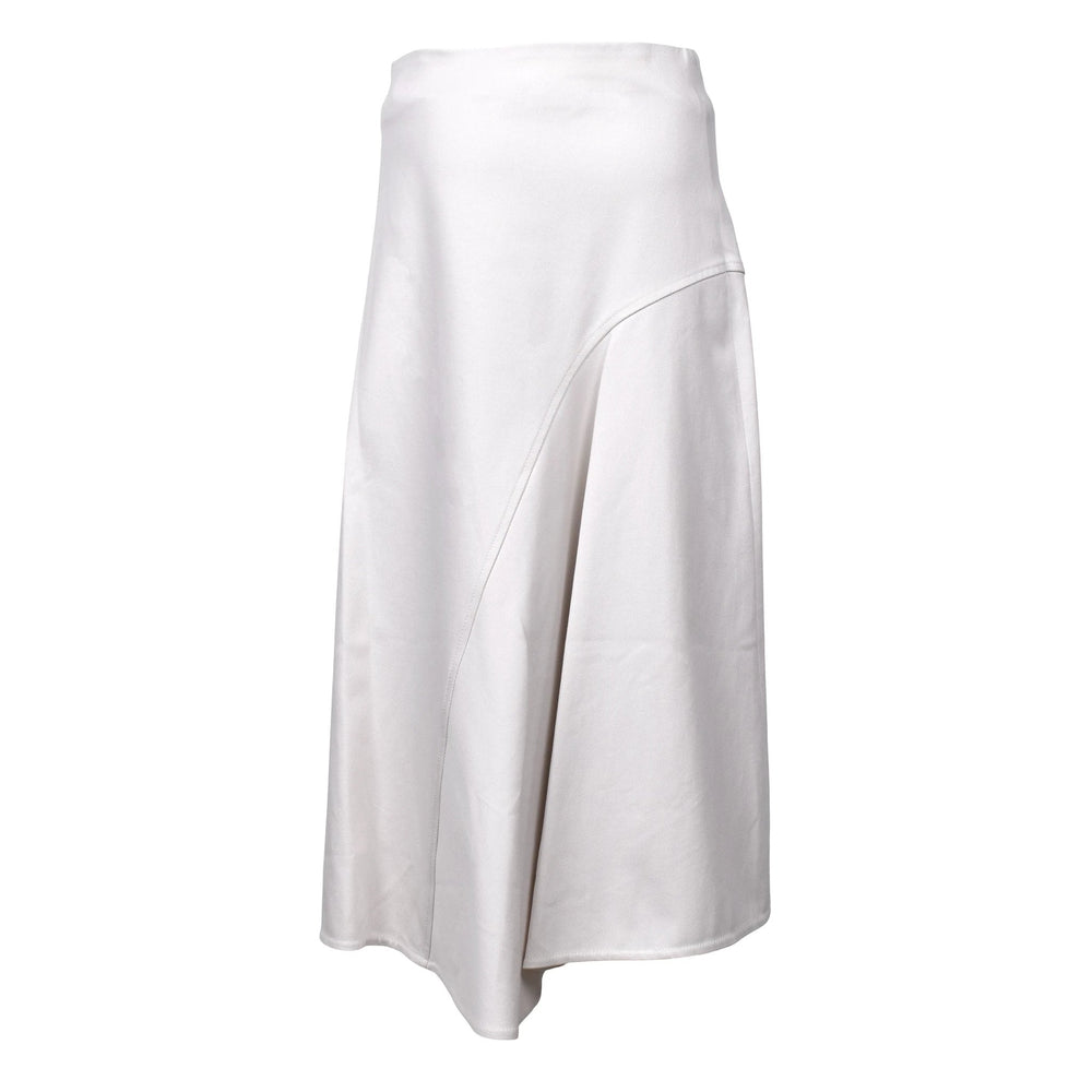 Brunello Cucinelli Sample Sale Brunello Cucinelli White Cotton Midi Skirt - | Designer outlet