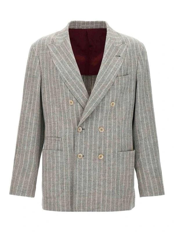 Brunello Cucinelli Sample Sale Brunello Cucinelli Pearl Leather Coat - | Designer outlet