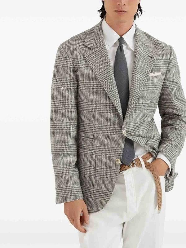 Brunello Cucinelli Sample Sale Brunello Cucinelli Army Wool Blazer - | Designer outlet
