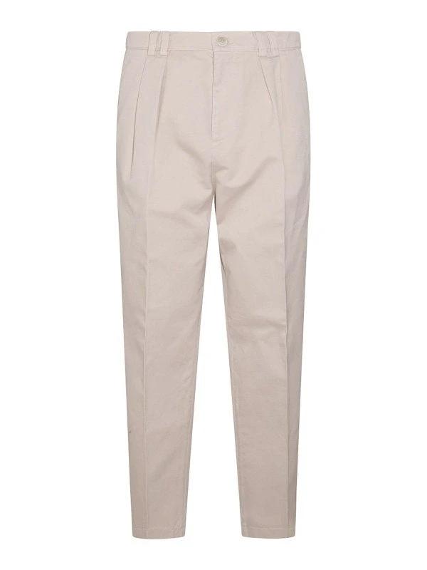Brunello Cucinelli Sample Sale Brunello Cucinelli Beige Cotton Casual Pants - | Designer outlet