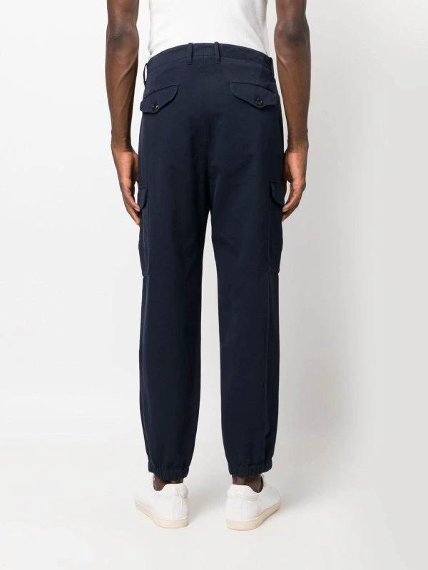 Brunello Cucinelli Blue Cotton Cargo Pants