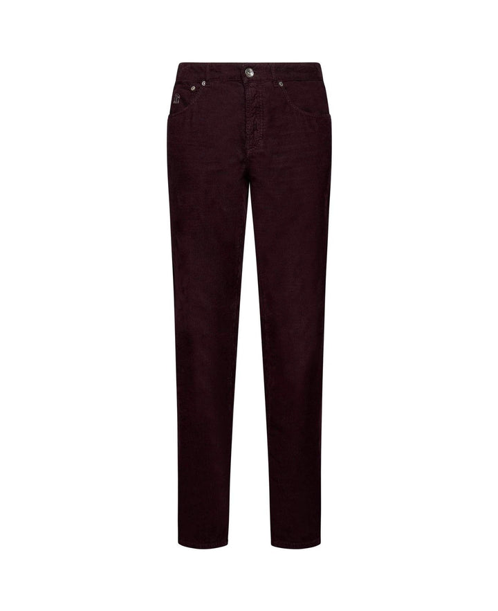 Brunello Cucinelli Sample Sale Brunello Cucinelli Purple Cotton Casual Pants - | Designer outlet