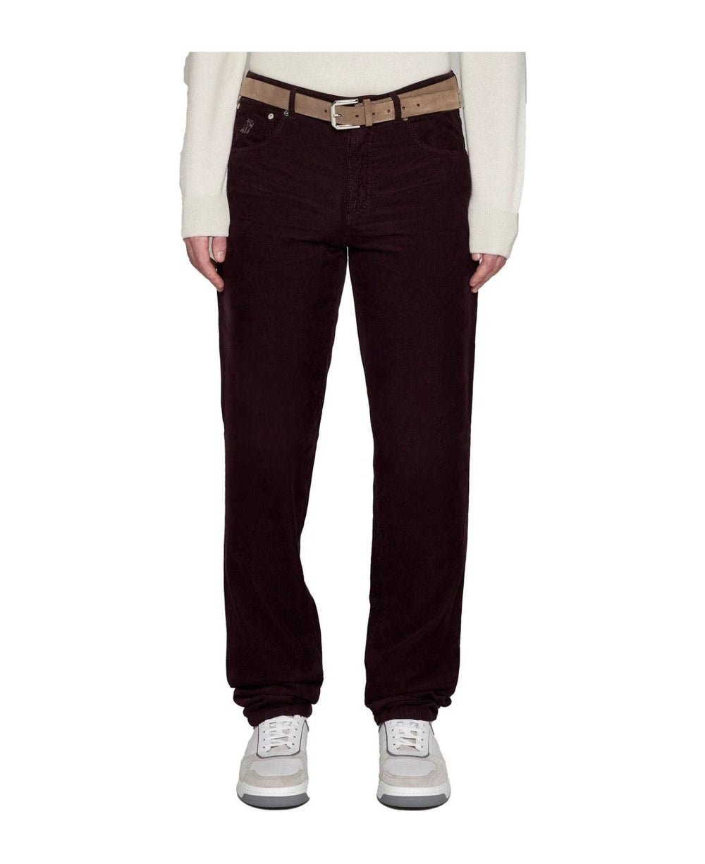 Brunello Cucinelli Sample Sale Brunello Cucinelli Purple Cotton Casual Pants - | Designer outlet