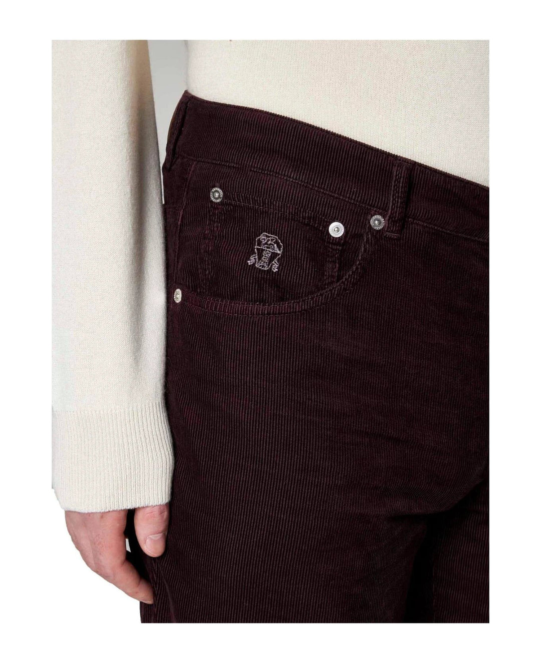 Brunello Cucinelli Sample Sale Brunello Cucinelli Purple Cotton Casual Pants - | Designer outlet