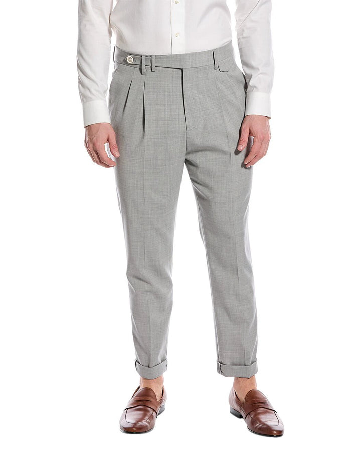 Brunello Cucinelli Sample Sale Brunello Cucinelli Pearl Wool Dress Pants - | Designer outlet