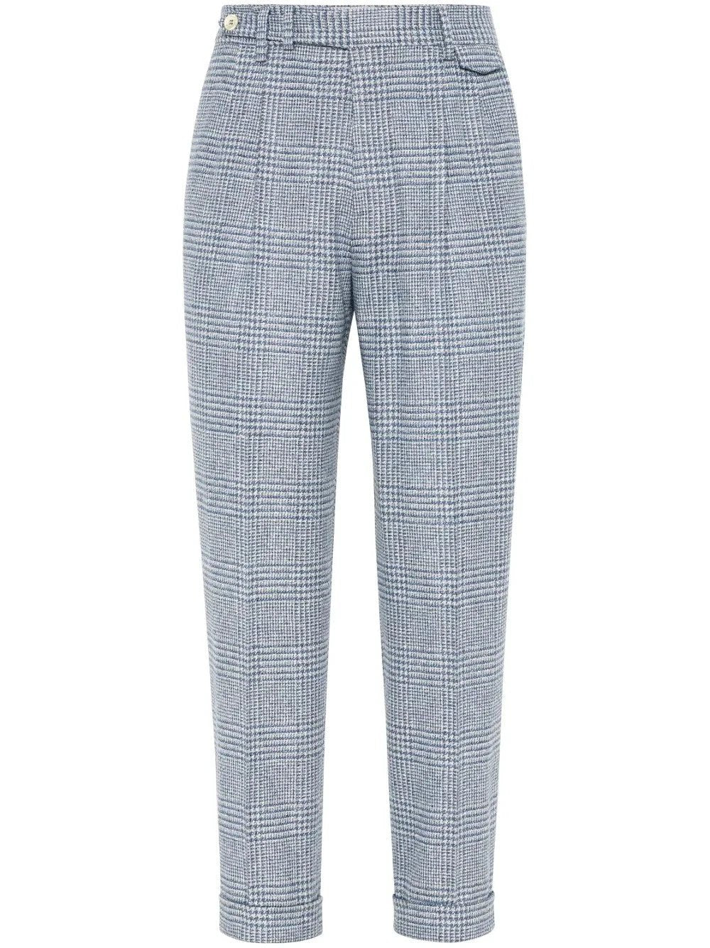 Brunello Cucinelli Sample Sale Brunello Cucinelli Light Blue Wool Casual Pants - | Designer outlet