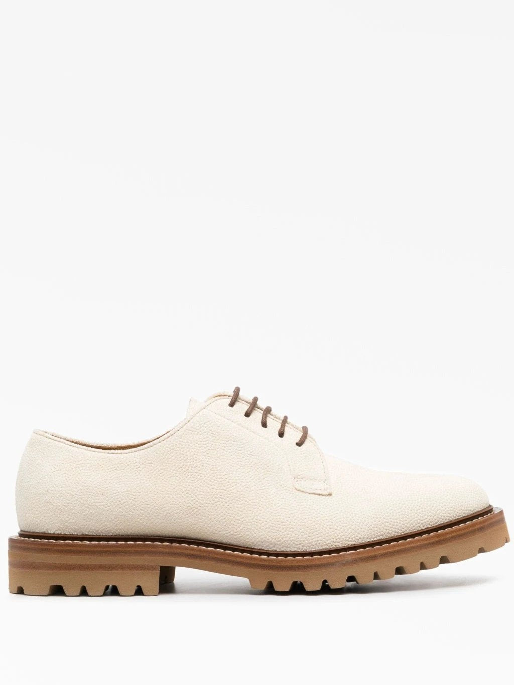 Brunello Cucinelli Sample Sale Brunello Cucinelli Beige Leather Oxfords And Derbies - | Designer outlet