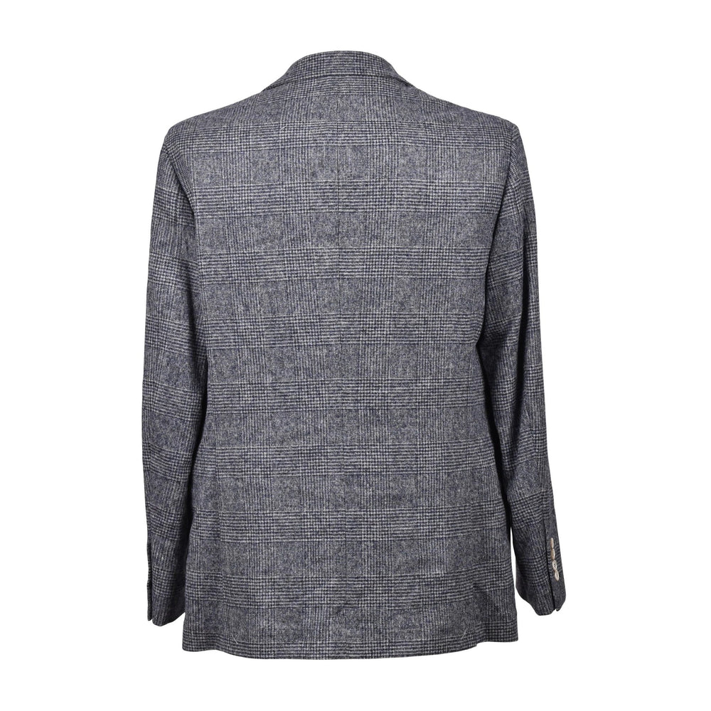 Brunello Cucinelli Sample Sale Brunello Cucinelli Blue Leather Blazer - | Designer outlet