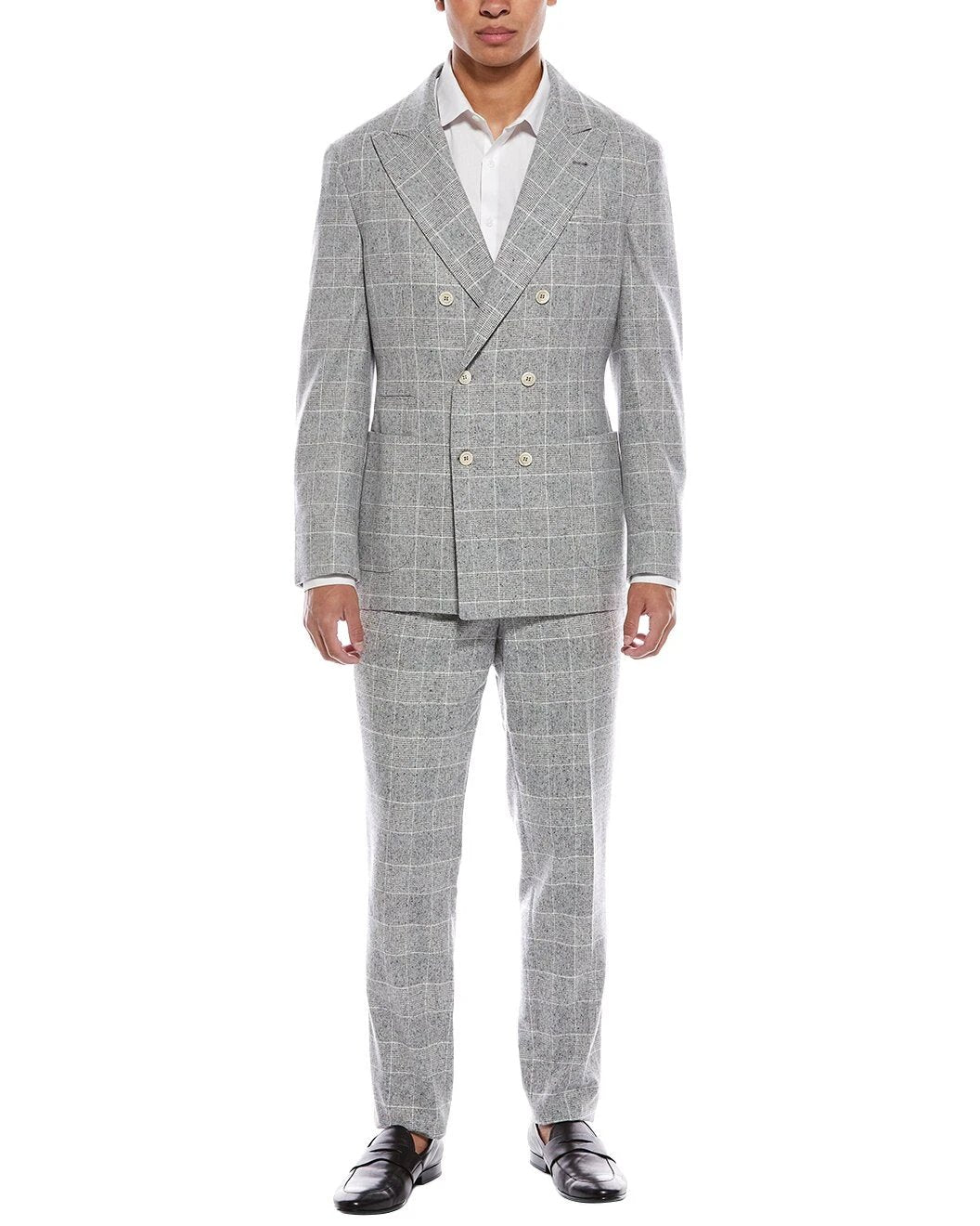 Brunello Cucinelli Sample Sale Brunello Cucinelli Pearl Silk Two-Piece Suit - | Designer outlet