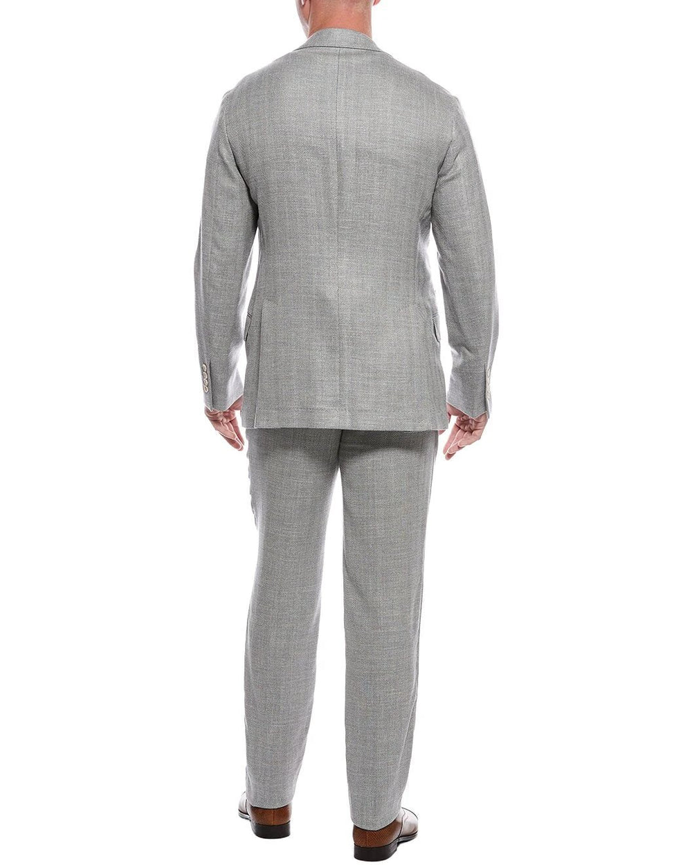 Brunello Cucinelli Sample Sale Brunello Cucinelli Gray Wool Two-Piece Suit - | Designer outlet