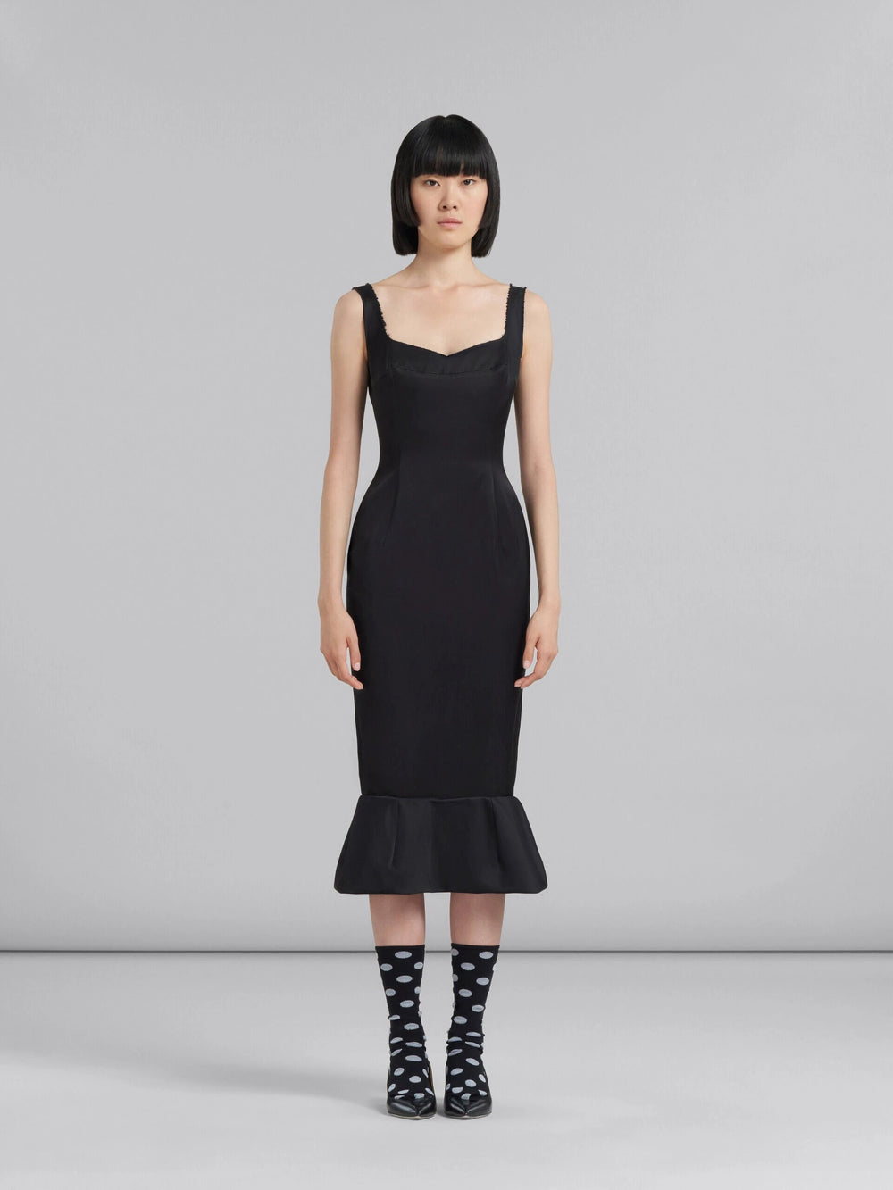 Marni Sample Sale Marni Black Fibres Cocktail Dress - | Designer outlet