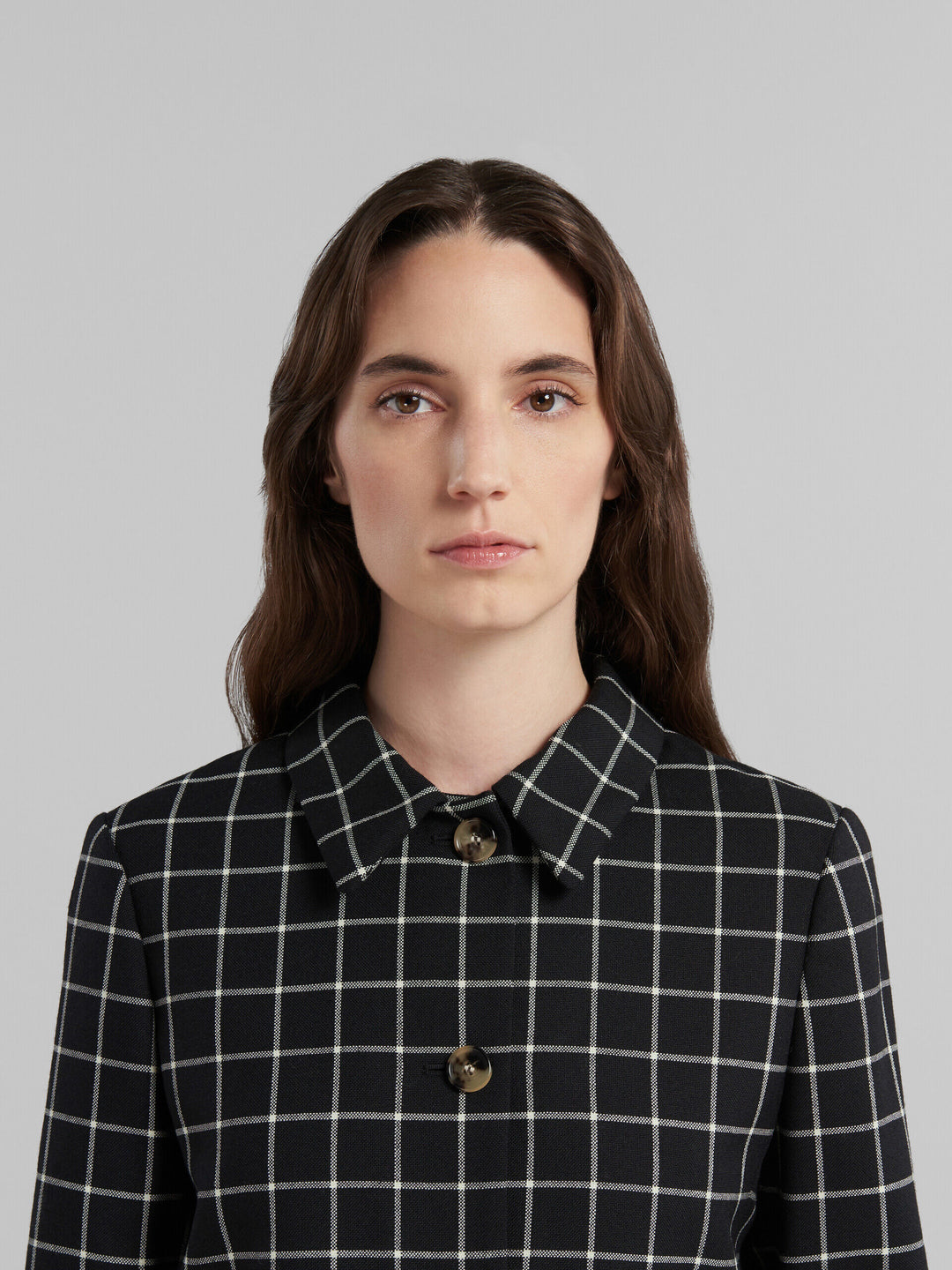 Marni Black Fibres Coat