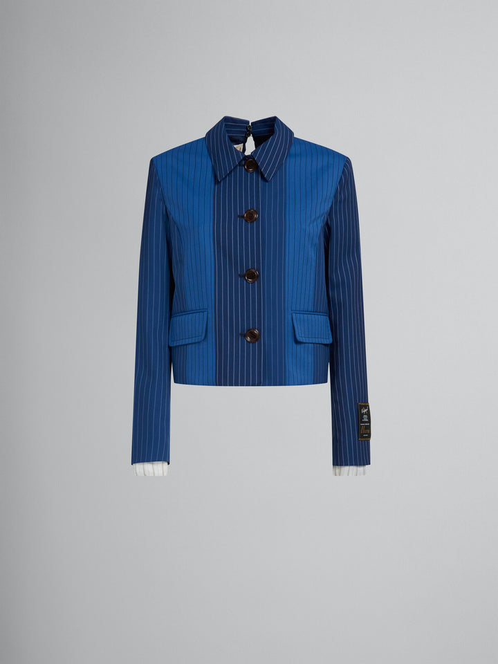 Marni Blue Fibres Coat