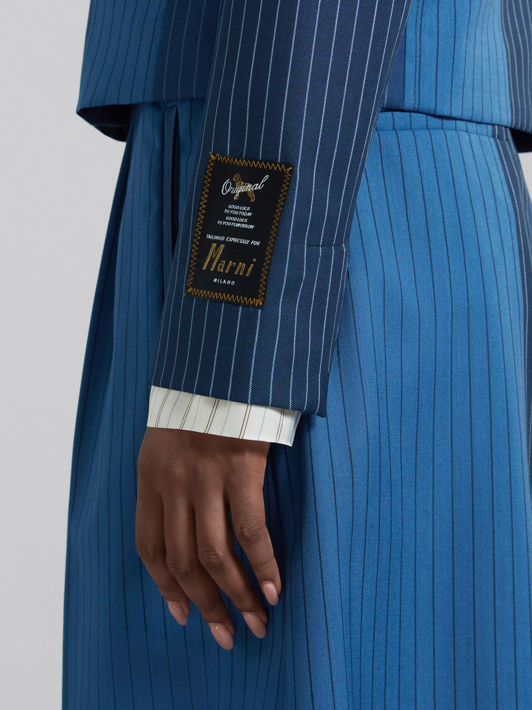 Marni Blue Fibres Coat