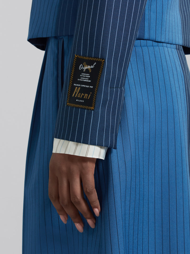 Marni Blue Fibres Coat