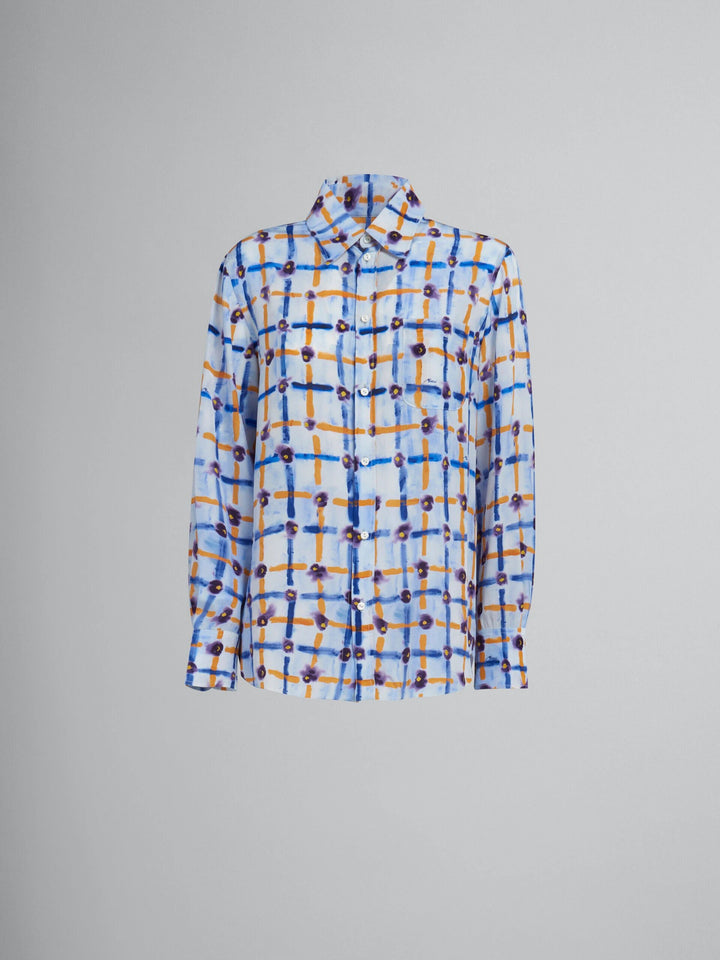 Marni Sample Sale Marni Blue Fibres Pattern Shirt - | Designer outlet