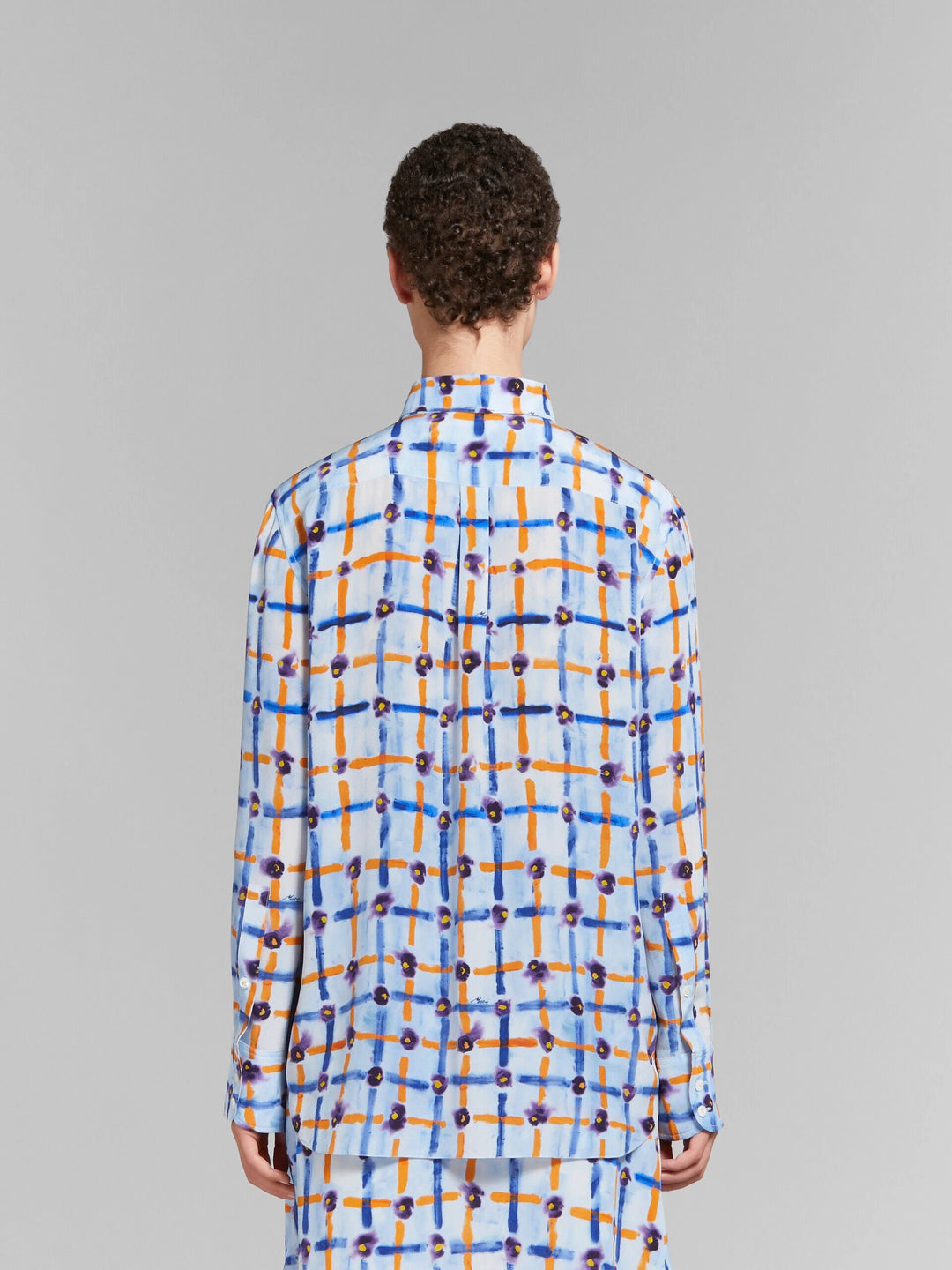 Marni Sample Sale Marni Blue Fibres Pattern Shirt - | Designer outlet