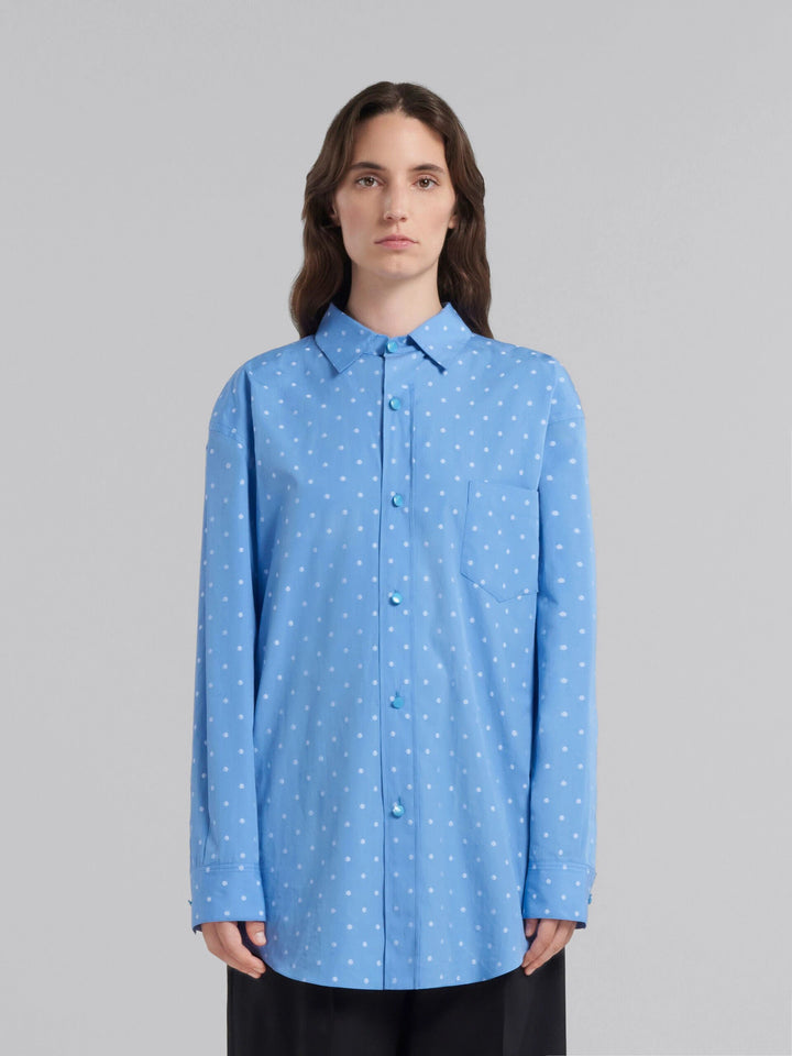Marni Sample Sale Marni Blue Fibres Pattern Shirt - | Designer outlet