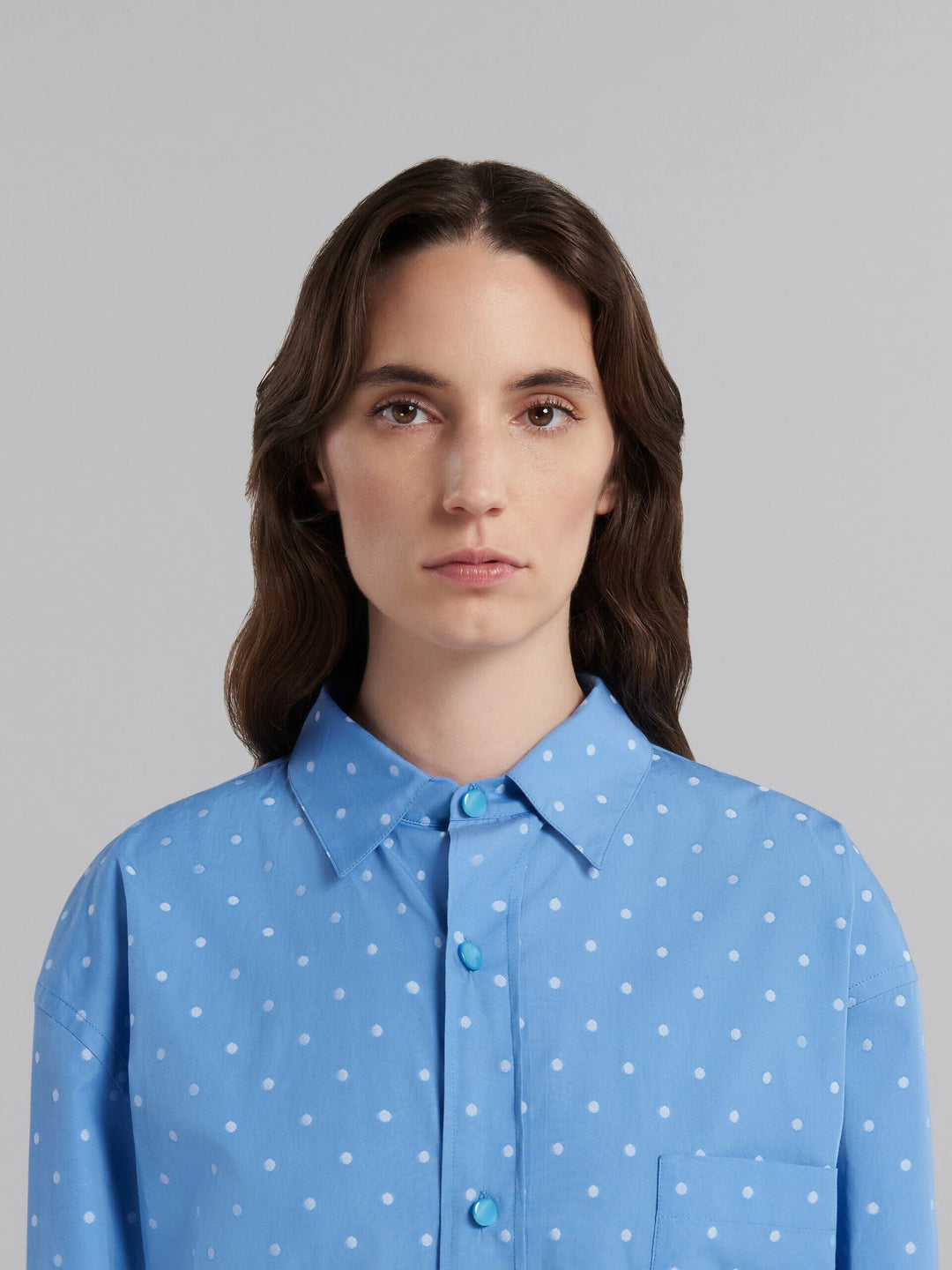 Marni Sample Sale Marni Blue Fibres Pattern Shirt - | Designer outlet