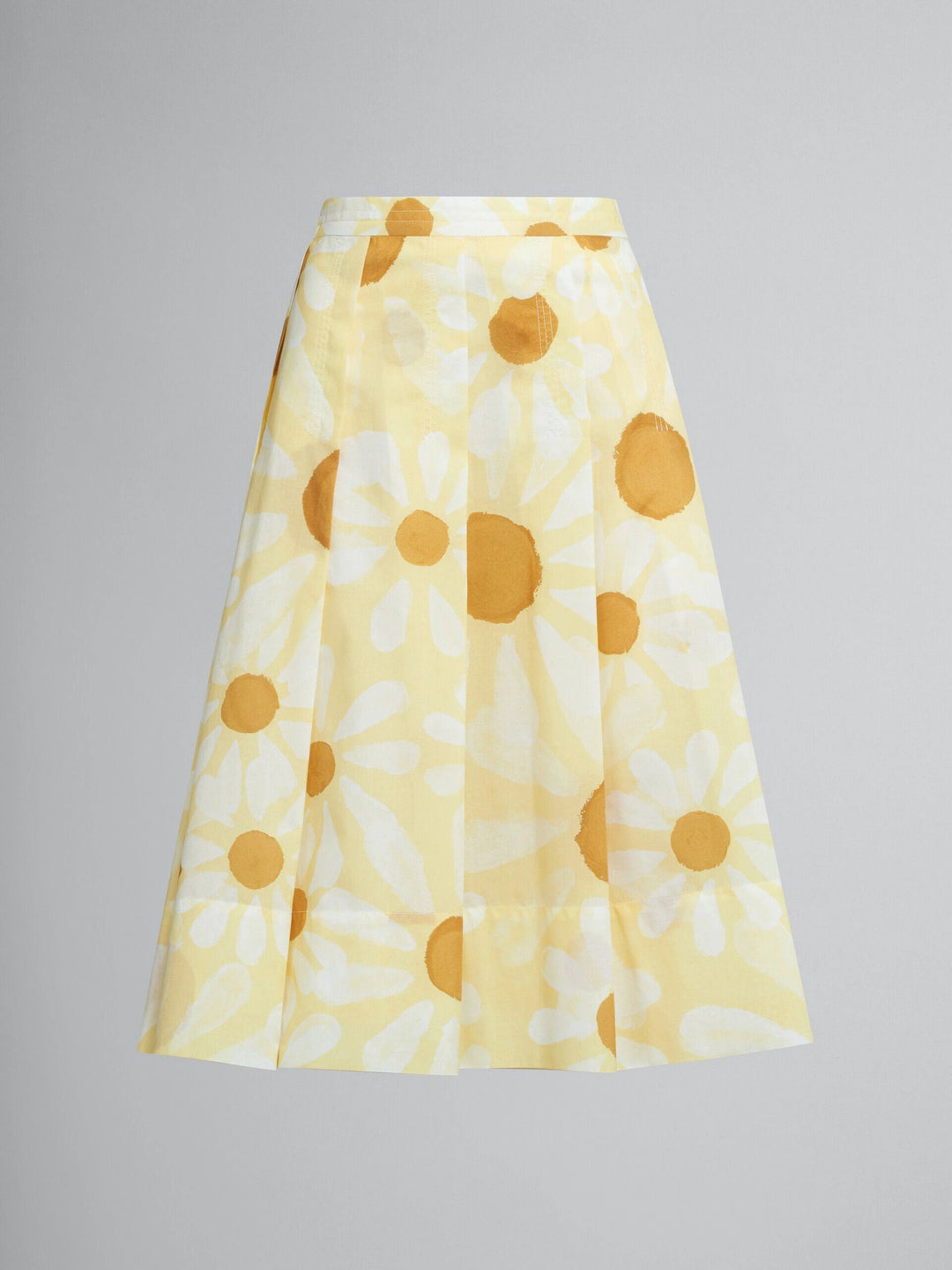 Marni Sample Sale Marni Yellow Fibres Midi Skirt - | Designer outlet
