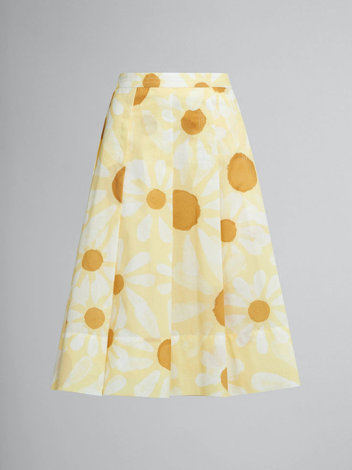 Marni Sample Sale Marni Yellow Fibres Midi Skirt - | Designer outlet