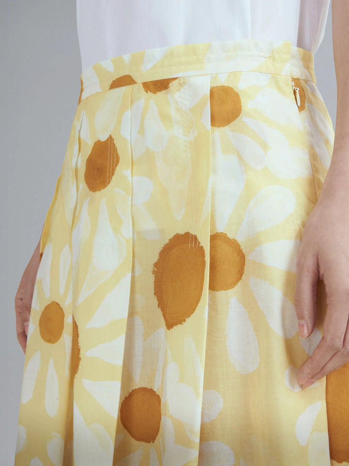 Marni Sample Sale Marni Yellow Fibres Midi Skirt - | Designer outlet