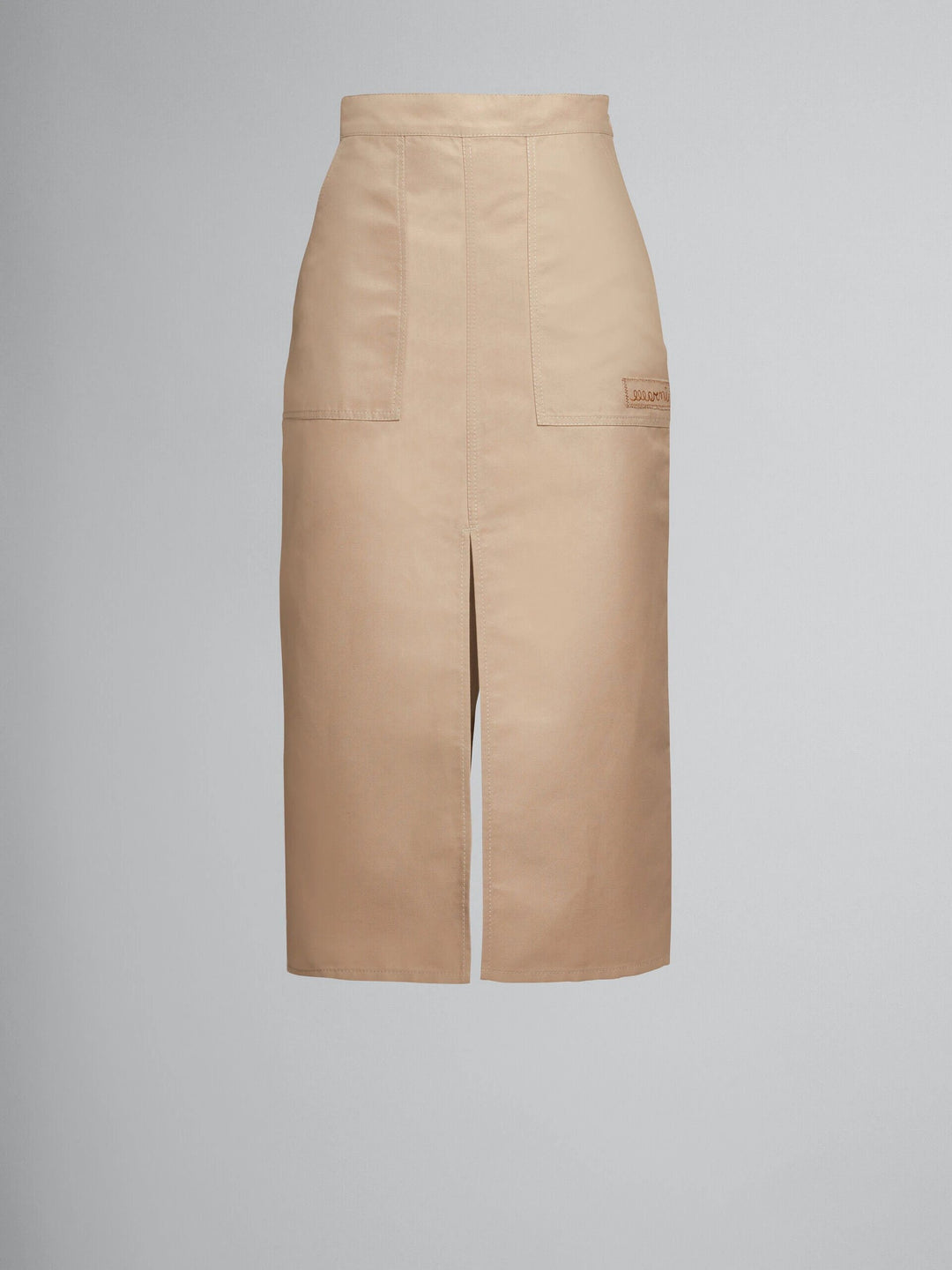 Marni Sample Sale Marni Brown Fibres Midi Skirt - | Designer outlet