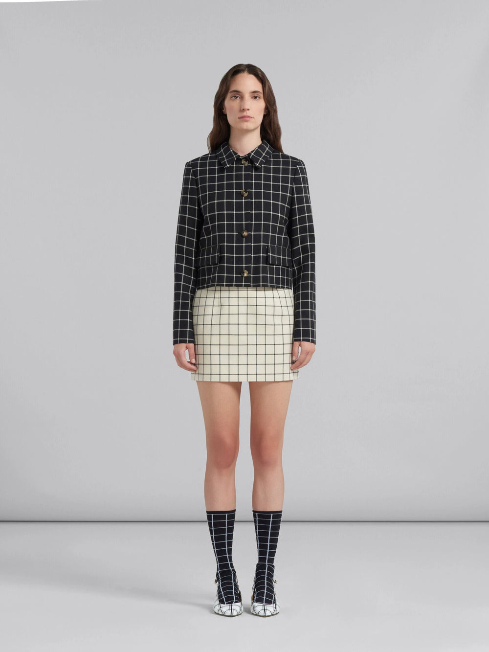 Marni Sample Sale Marni White Fibres Mini Skirt - | Designer outlet