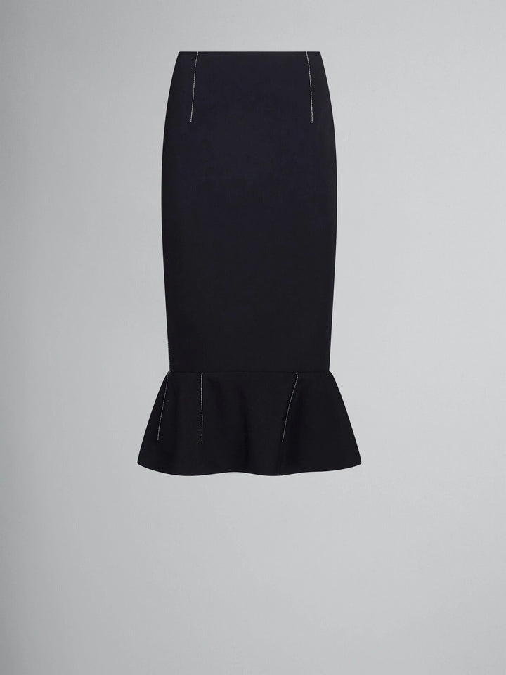 Marni Sample Sale Marni Black Fibres Long Skirt - | Designer outlet