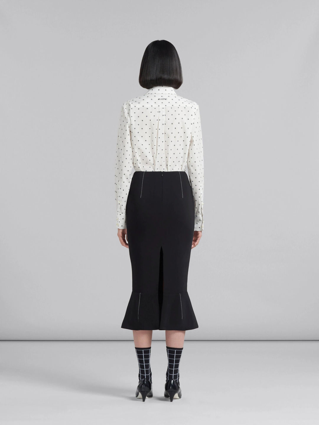 Marni Sample Sale Marni Black Fibres Long Skirt - | Designer outlet
