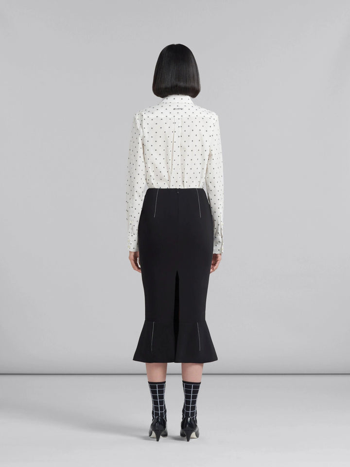 Marni Sample Sale Marni Black Fibres Long Skirt - | Designer outlet