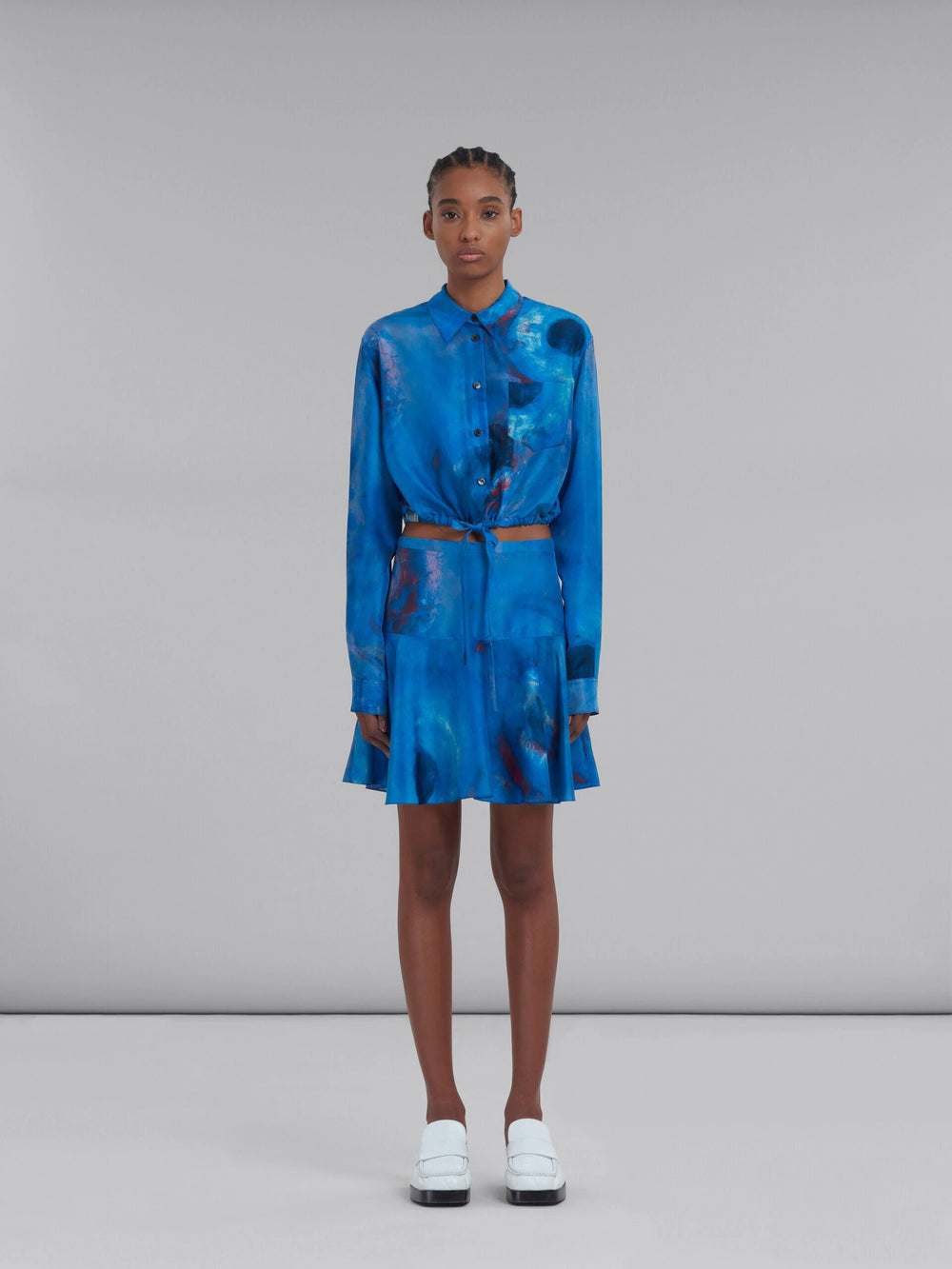 Marni Sample Sale Marni Blue Fibres Mini Skirt - | Designer outlet
