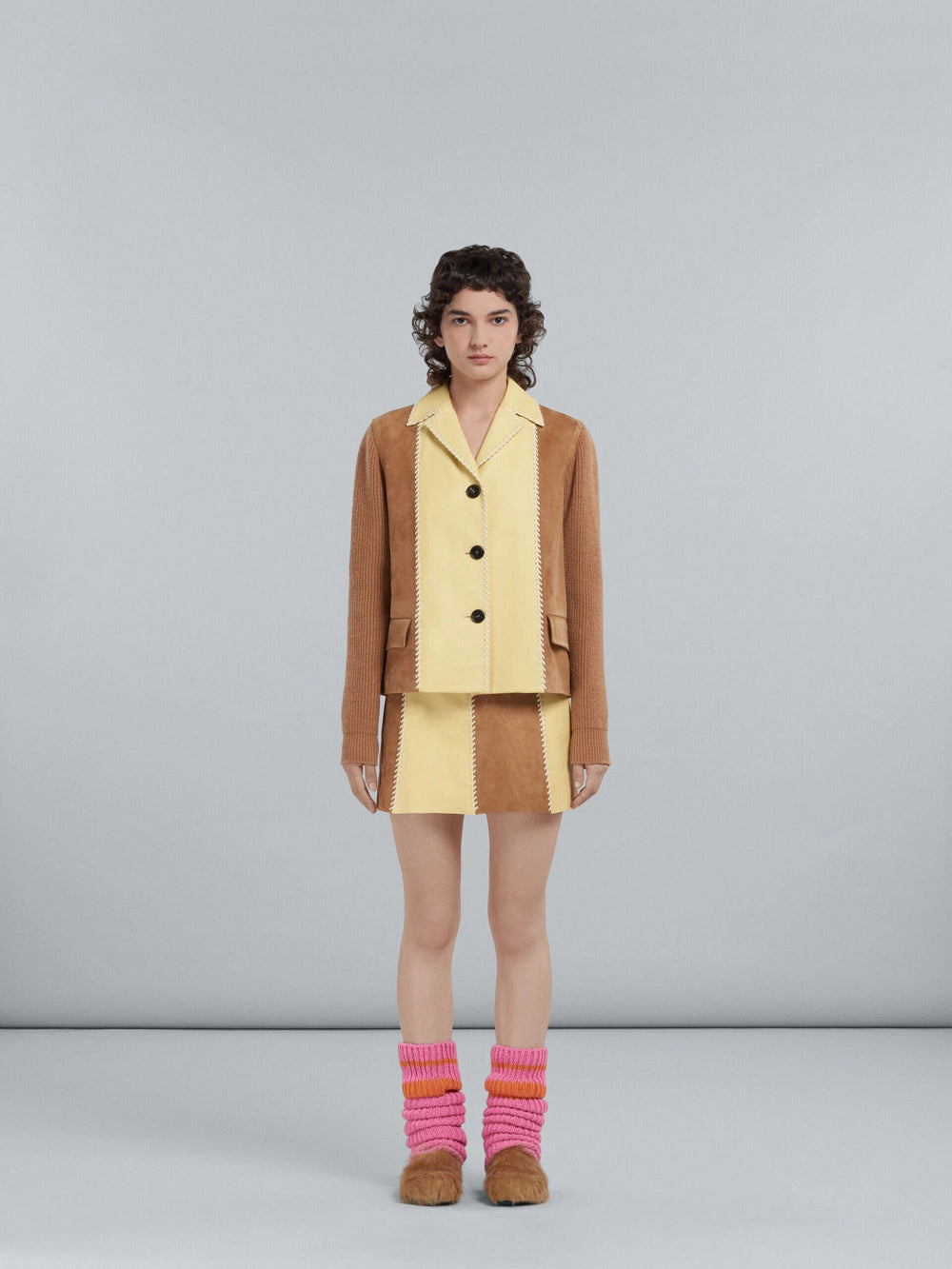 Marni Sample Sale Marni Brown Fibres Mini Skirt - | Designer outlet