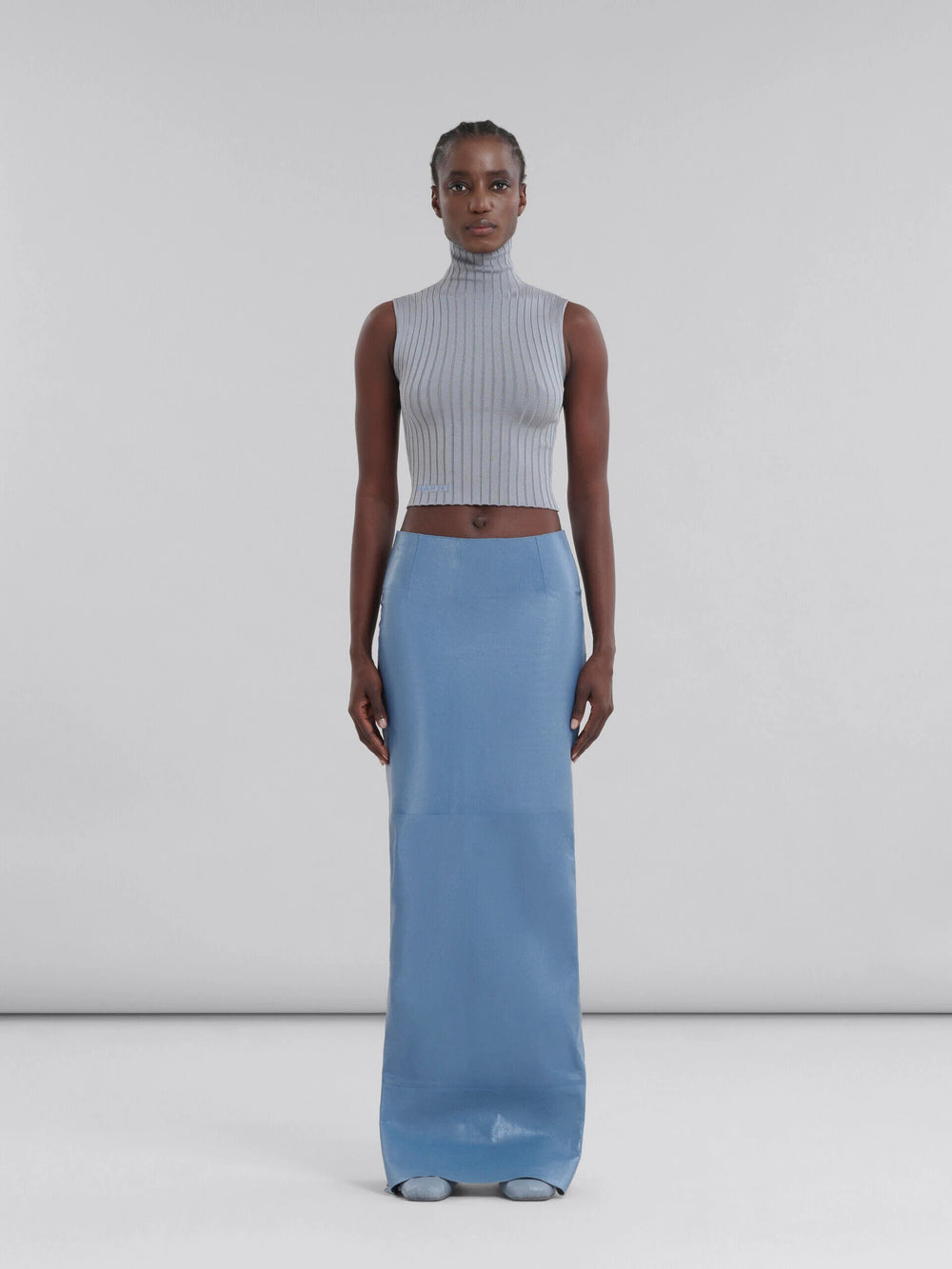 Marni Sample Sale Marni Gray Fibres Long Skirt - | Designer outlet