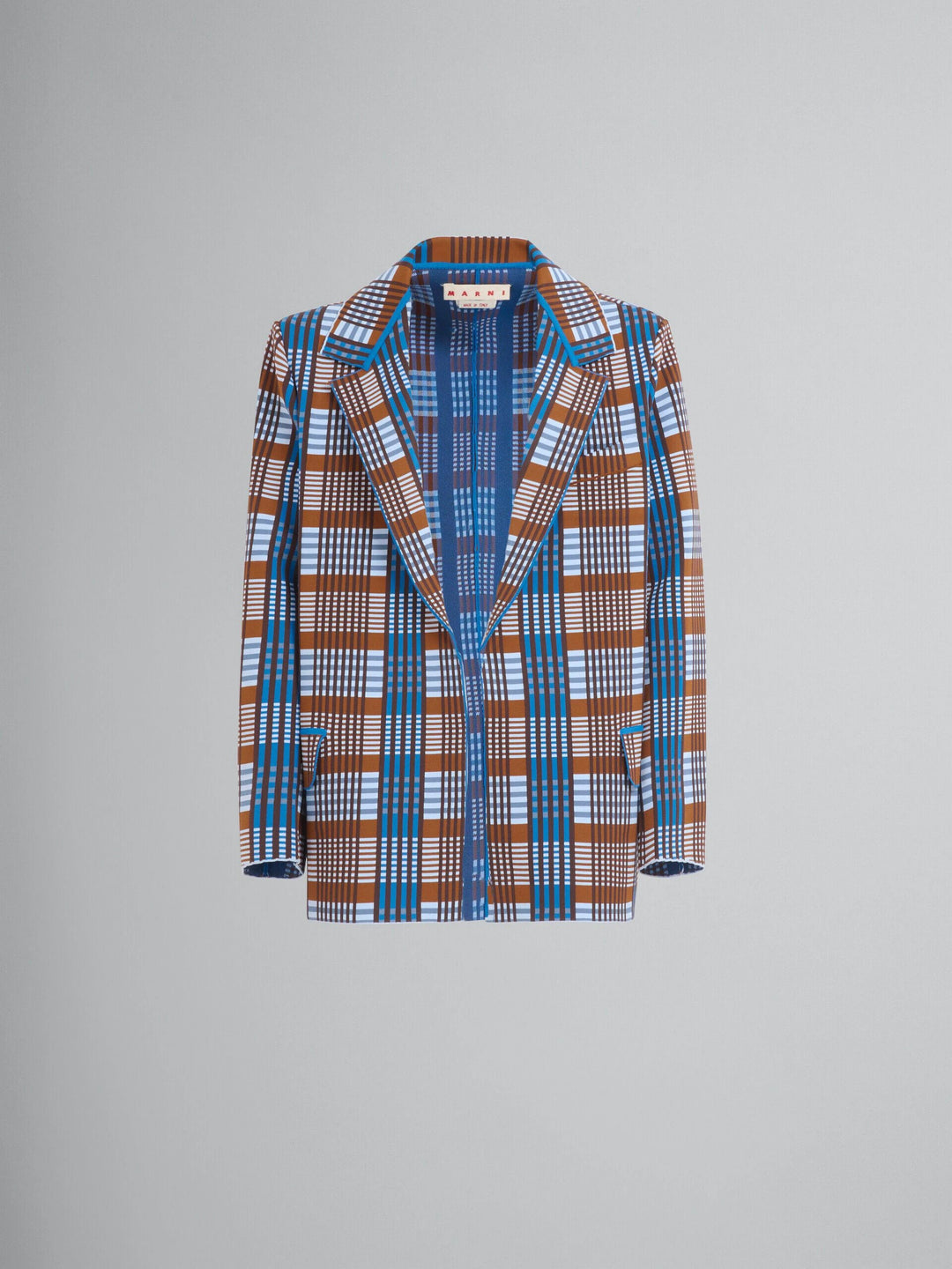 Marni Sample Sale Marni Brown Fibres Blazer - | Designer outlet