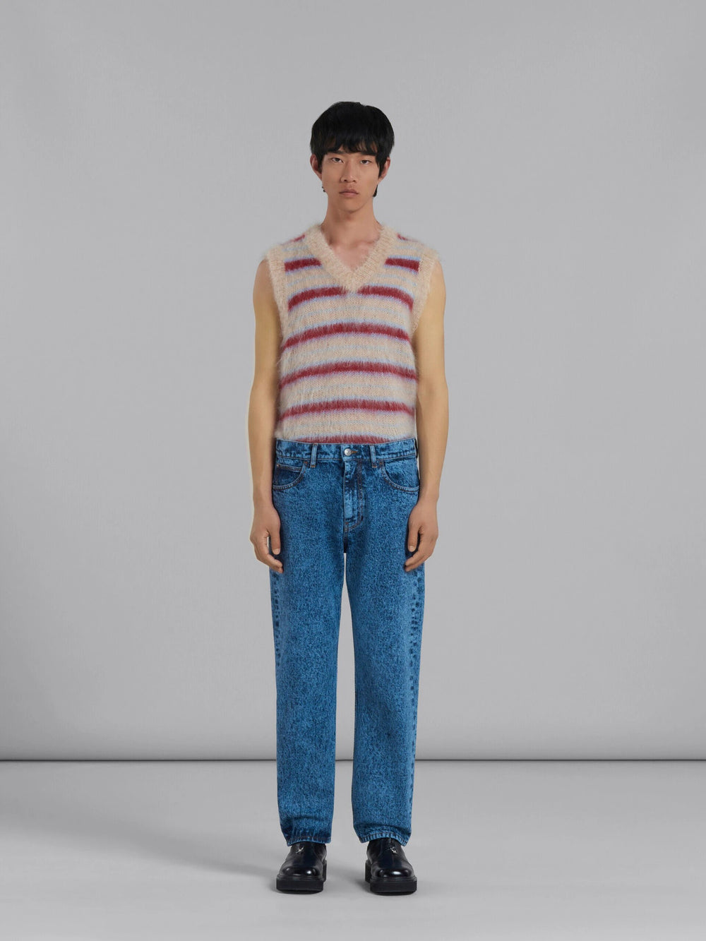Marni Sample Sale Marni Blue Fibres Relaxed Fit Jeans - | Designer outlet