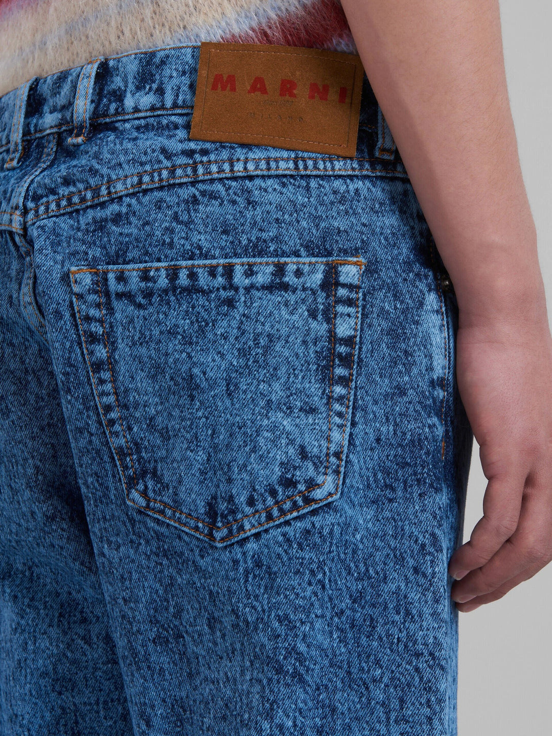Marni Sample Sale Marni Blue Fibres Relaxed Fit Jeans - | Designer outlet