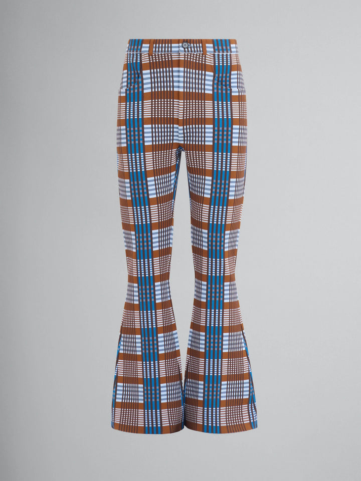 Marni Sample Sale Marni Brown Fibres Flared Pants - | Designer outlet