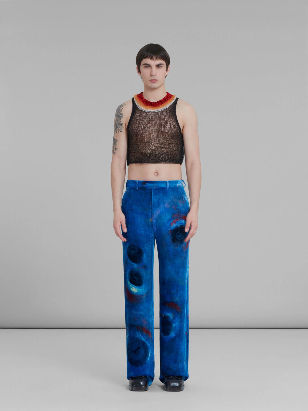 Marni Sample Sale Marni Blue Fibres Casual Pants - | Designer outlet