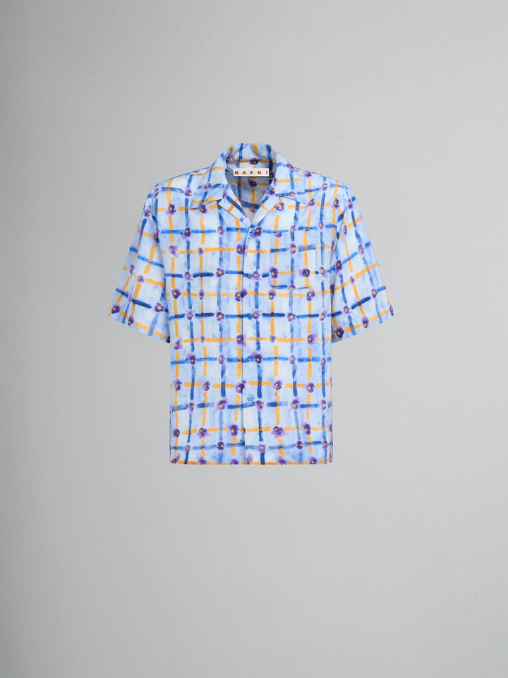Marni Sample Sale Marni Blue Fibres Pattern Shirt - | Designer outlet